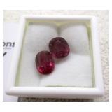 Genuine Large Enhanced Ruby Gemstones MSRP $600