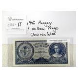 1946 Hungry 1 Million Pengo