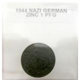 1944 Nazi German 1 PFG Zinc