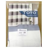 Toto Linen Look Shower Curtain