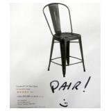 Pair Trent Austin Dovercliff 24" Bar Stools w/Back