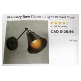 Mercury Row Divito 1 Light Armed Sconce