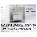 Arlo Interiors Lavinia Mirrored Accent Cabinet