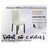 Pair Andover Mills Upholstered Chairs
