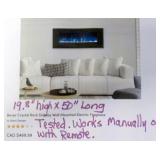 Bever Crystal Rock Display Wall Mounted Fire Place