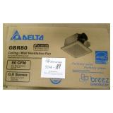 Delta GBR80 Ceiling/Wall Ventilation Fan