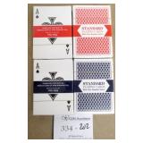 4 New Packs Standard Playing Cards