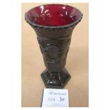 1876 - 8" Avon Ruby Red Vintage Cape Cod Vase