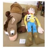 Huge Plush Disney Toy Story Woody & BullsEye