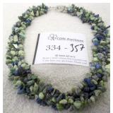 Natural Serpentine/Lazuli Necklace MSRP $465
