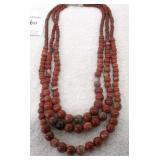 Natural Red Jasper Necklace MSRP $390