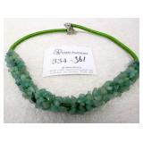 Natural Green Aventurine Necklace MSRP $370
