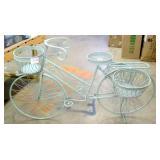 Full Size Painted Copper Garden Plant Bicycle