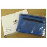 6-Pk Advantus Zippered Binder Pouch w/Clear Pocket