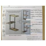 Corner Shelf ~ 3 Tier Rustic Wood Floating Shelves