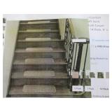 9"x26" Non-Slip Plush Carpet Stair Treads ~ 14 Pk