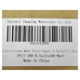 2 Packs 8.5"x11" Double Sided Matt Photo Paper