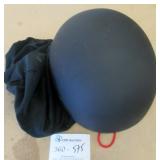 DOT Matte Black Half Helmet Size L