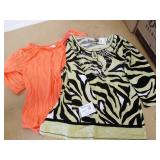 2 New Ladies Size L Blouses