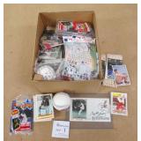 Box of Baseball Collectibles Lot