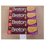 4 Boxes Breton Multigrain Crackers 225G