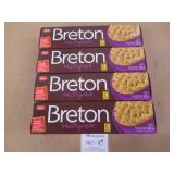 4 Boxes Breton Multigrain Crackers 225G