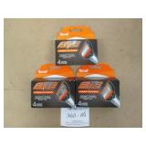 3 Packs Replacement Cartridges 4/Box