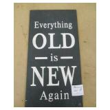 12" x 24" Wooden Print Sign