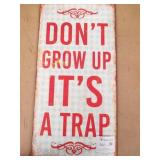 12" x 24" Wooden Print Sign