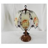 Glass Shade Touch Lamp Angels & Flowers Glass Shade Touch Lamp Angels & Flowers
