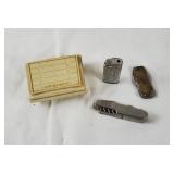 Pocket Knife Lighter & Speidel Bobby Bracelet Pocket Knife Lighter & Speidel Bobby Bracelet