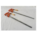 Lot Of 2 Jorgenson Bar Clamps #3718 Usa Lot Of 2 Jorgenson Bar Clamps #3718 Usa