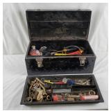 Metal Toolbox W/ Welding Torch, Supplies & Tools