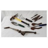 Tools Lot - Wrenches Drill Bits Files Gardening