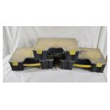 3 Plastic Organizer Cases W/ Hardware, Screws 3 Plastic Organizer Cases W/ Hardware, Screws