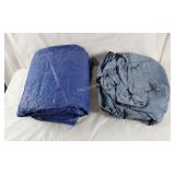 Lot Of 2 Multi Purpose Poly Tarps