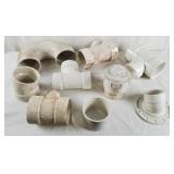 Lot Of Various Pvc Pipe Pieces & Fittings Lot Of Various Pvc Pipe Pieces & Fittings