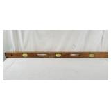 Vintage Johnson 48" Wood Contractor Level Usa Vintage Johnson 48" Wood Contractor Level Usa
