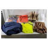 Hodgman Steel Shank Boots, Helmet & Safety Vest Hodgman Steel Shank Boots, Helmet & Safety Vest