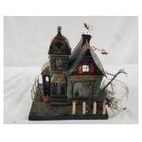 Halloween Tin Decor Light Up House