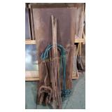 Lot Of 1/4" Thick Steel Plates & Rebar Rods Lot Of 1/4" Thick Steel Plates & Rebar Rods