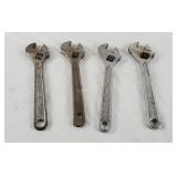 Lot Of Crescent Wrenches Craftsman Williams Lot Of Crescent Wrenches Craftsman Williams