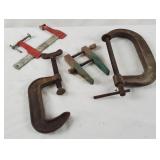 Metal Clamp Lot C Clamps Small Bar