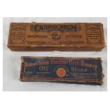 Pair Of Vintage Sharpening Stones Carborundum