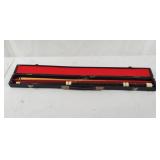 Vintage 4 Piece Pool Cue Stick Billiards W/ Case Vintage 4 Piece Pool Cue Stick Billiards W/ Case