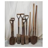 Lot Of Various Shovels Lot Of Various Shovels