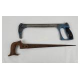 Vintage Hacksaw & Compass Saw Vintage Hacksaw & Compass Saw