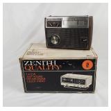 Vintage Zenith Am/ Fm Clock & Weather Radios