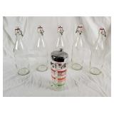 Glunz Family Brewery Bottles & Alchohol Pourer Glunz Family Brewery Bottles & Alchohol Pourer
