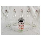 Glunz Family Brewery Bottles & Alchohol Pourer